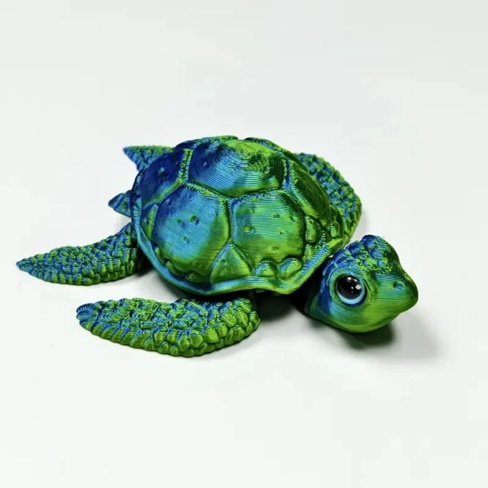 3D Printed Turtle Model With Movable Joints Creative Collection Desktop Decoration Handmade Holiday Gifts For Anime Models