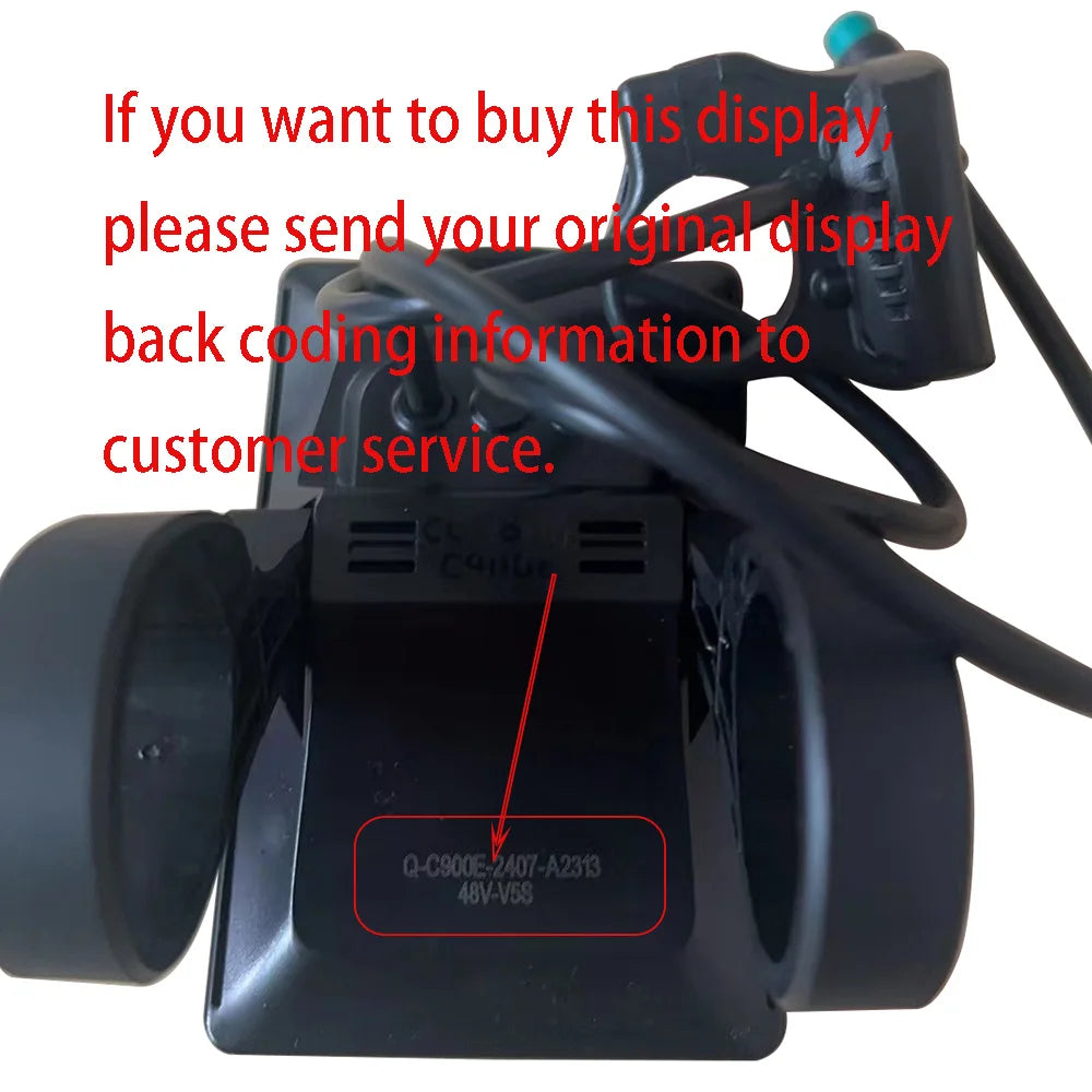 C900E LCD Display for 36V 48V E-Bike Accessories E-Bike Speedometer Mountain Bike Speed Control Panel