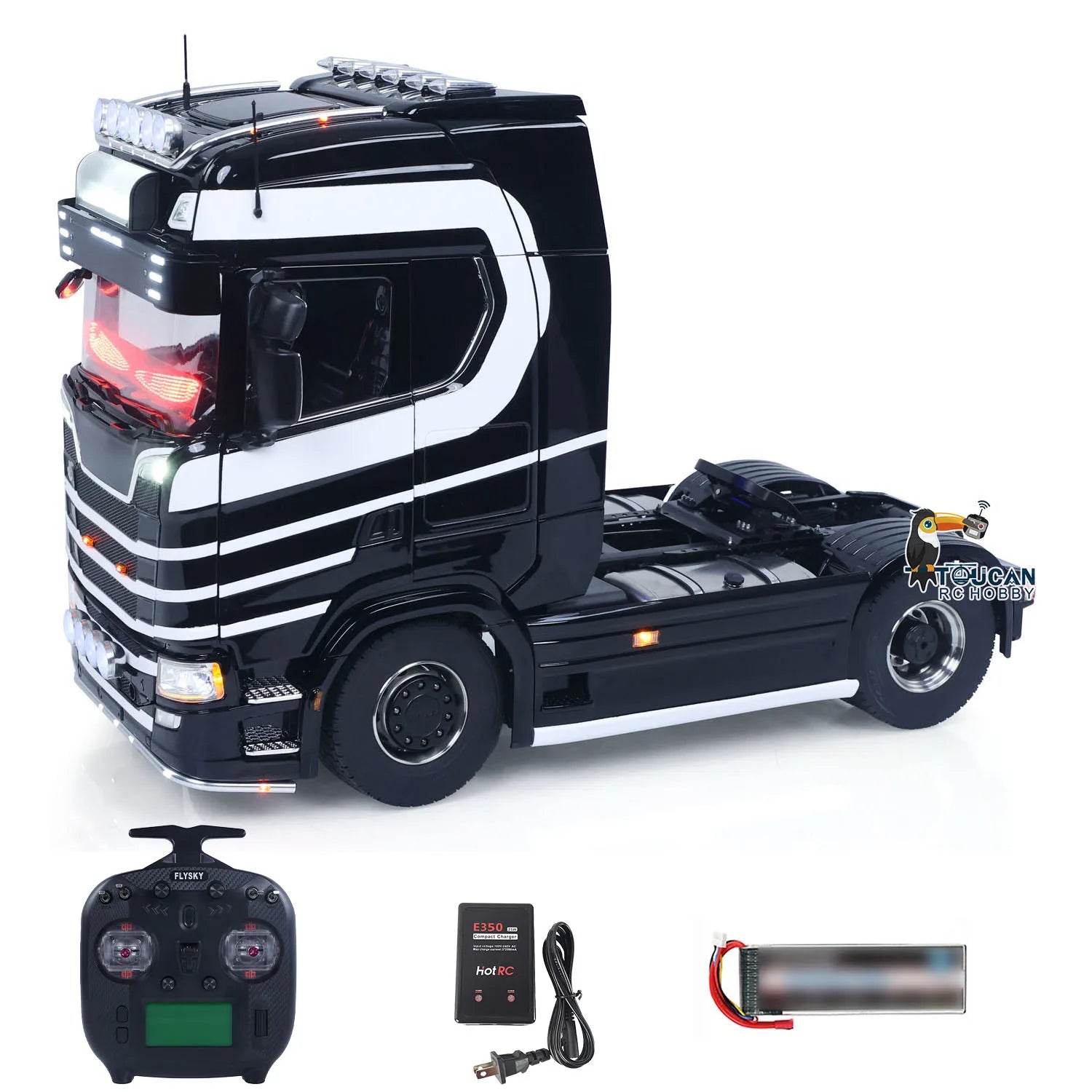 New Unitru 05 770S 1/14 DIY RTR RC Tractor Truck 4x4 Metal Chassis 3Speed ​​Gearbox Remoted Lorry Car Smoke Light Sound ST8 Toy