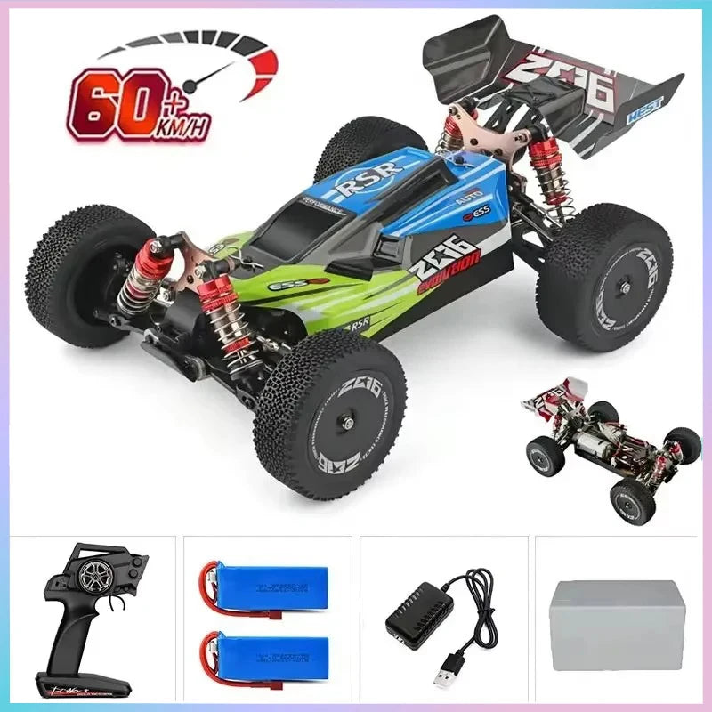 75 KM/H WLtoys 124016 V8 RC Car Brushless 4WD Electric High Speed Off-Road Remote Control Drift Rc Cars for Adults Toys