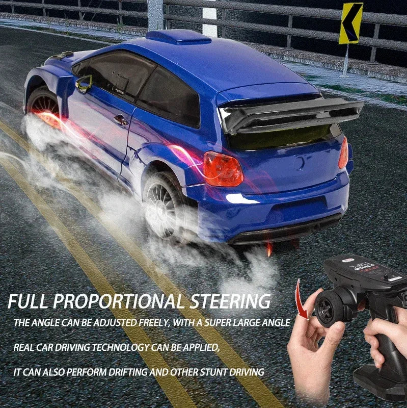 XKS LDRC LD2801 Pro 1/28 4WD RC Car Drift Racing Built-in ESP Gyroscope 2.4G Full Proportional Control RC Toy Gift for Boys Men