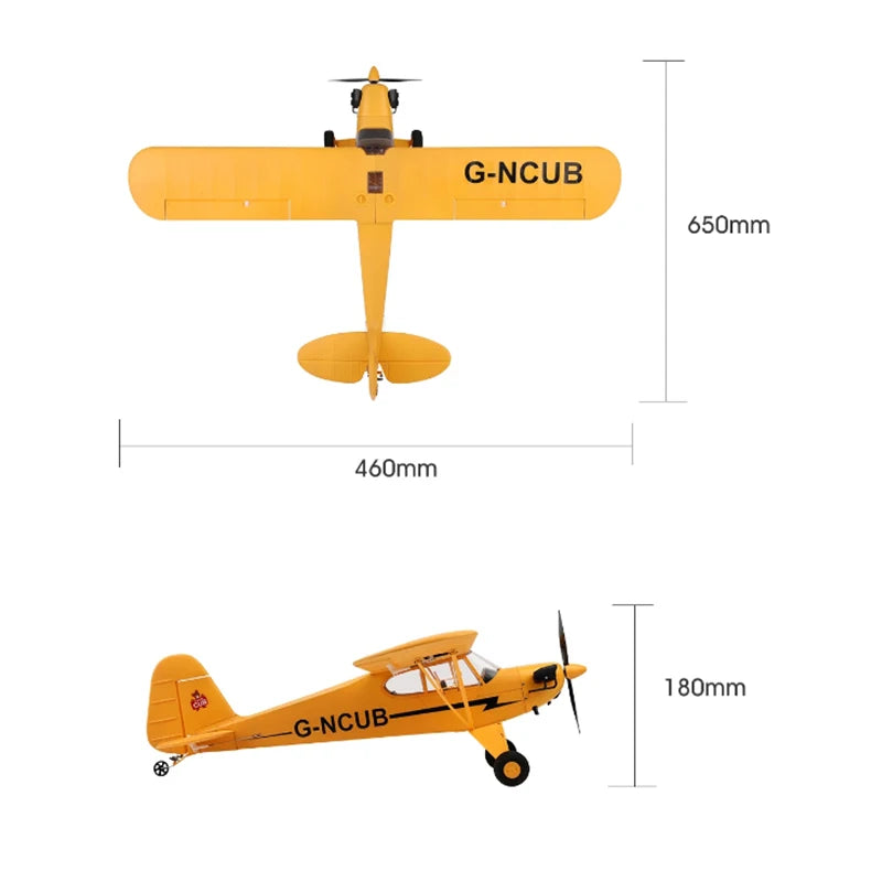 Hot Sale RC Plane RTF 2.4G Brushless Motor 3D/6G Remote Control Airplane Wltoys A160 Upgraded J3-CUB Ready To Fly