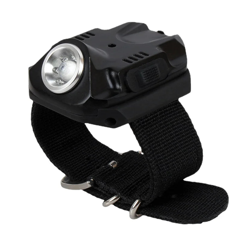 Wrist Lamp Flashlight with Built-in Rechargeable Battery Strong Light Highlighting Flashlight Outdoor Camping Supplies Lighting