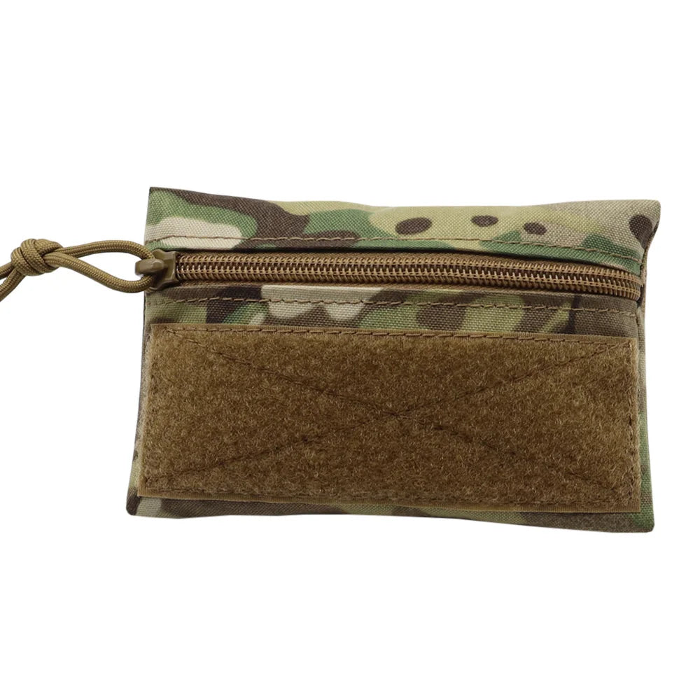 VULPO Tactical Micro Candy Pouch Portable Storage Bag Hunting Vest Patch Pouch MK3 MK4 Airsoft Chest Rig Vest Attached Pouch