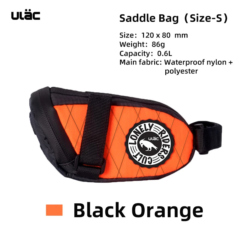 ULAC Cycling Seat Bag 0.6/1/1.3L Multi-color Bicycle Saddle Bag Waterproof MTB Road Bike Repair Tools Bag Tail Pack Accessories