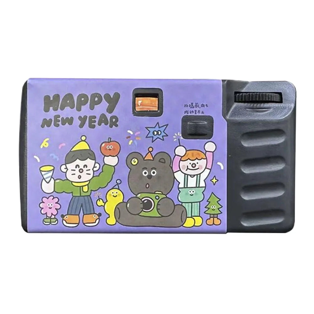 35mm Disposable Film Camera Built-in Flash One Time Use Camera 27 Photos Retro Camera for Birthday Parties
