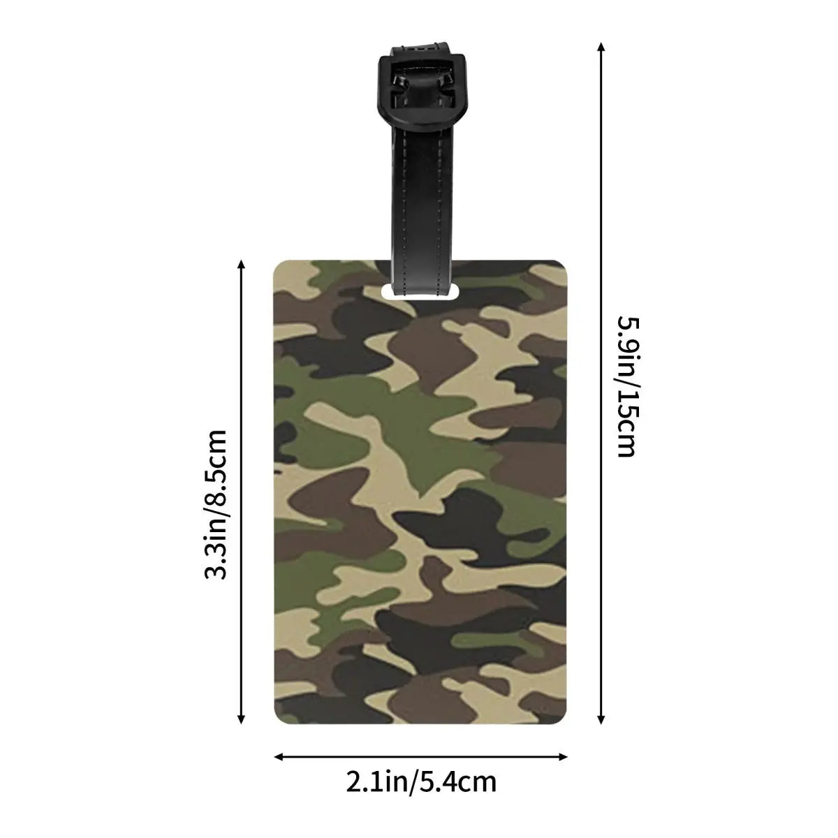 Army Camo Camouflage Luggage Tag Military Tactical Suitcase Baggage Privacy Cover ID Label
