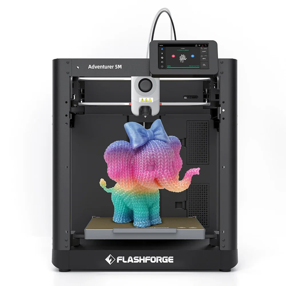 Flashforge Adventurer 5M FDM 3D Printer DIY Kit Max 600mm/s Fast High Speed ​​Printing Out Of Box Quick Detachable Nozzle Dual fan