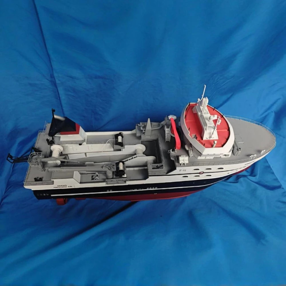 RC Tugboat 100 and 72 Scale ARAHO Fishing Boat Frozen Fish Ship Kit Version Static Ship Model Assembly RC Boat Model Toy