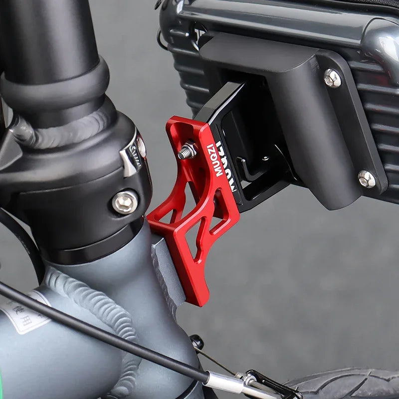 MUQZI Front Carrier Mount Adapter Raiser Folding Bike Bag Height Rising Holder For Brompton DAHON D7 D5 P8 P18