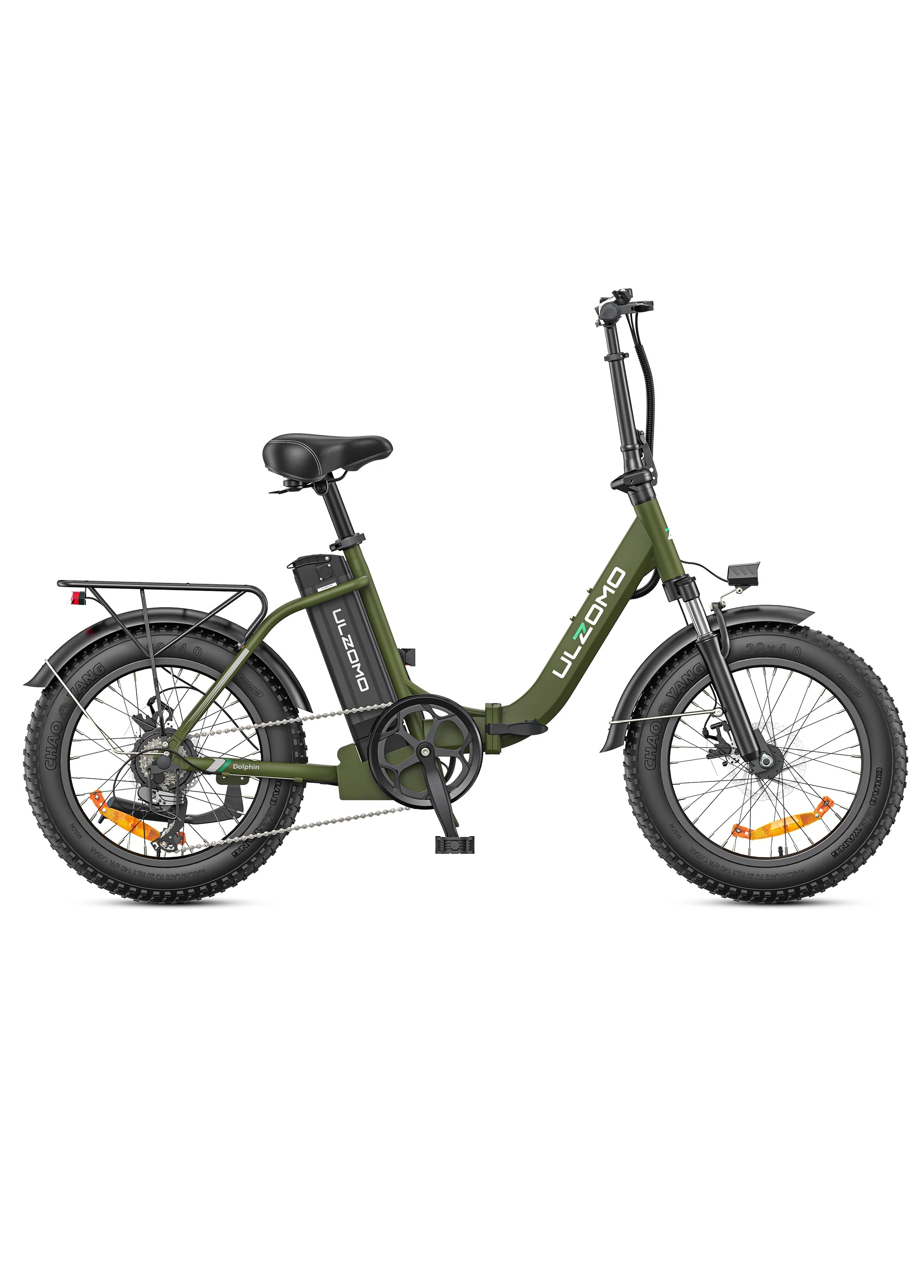 Ulzomo Dolphin Electric Bicycle 250W Motor 36V 13AH City Electric Bike For Commuter 20 Inch Fat Tire E-Bike For Adult