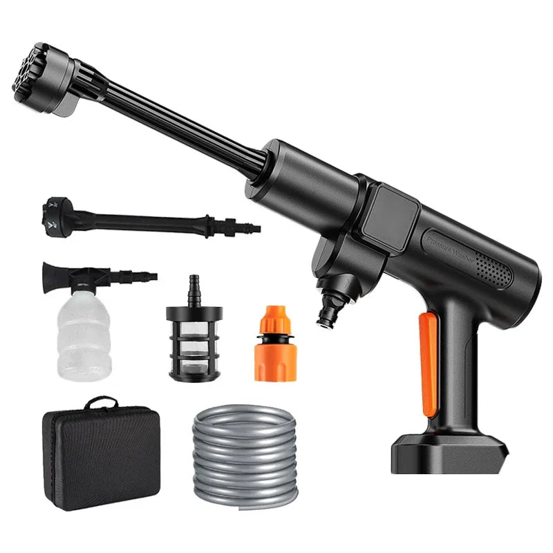 Brushless Garden Water Guns  Cordless 200 Bar High  Pressure  Washer 6 in 1 Car Washing Water Gun Sprayer for Makita 18V Battery