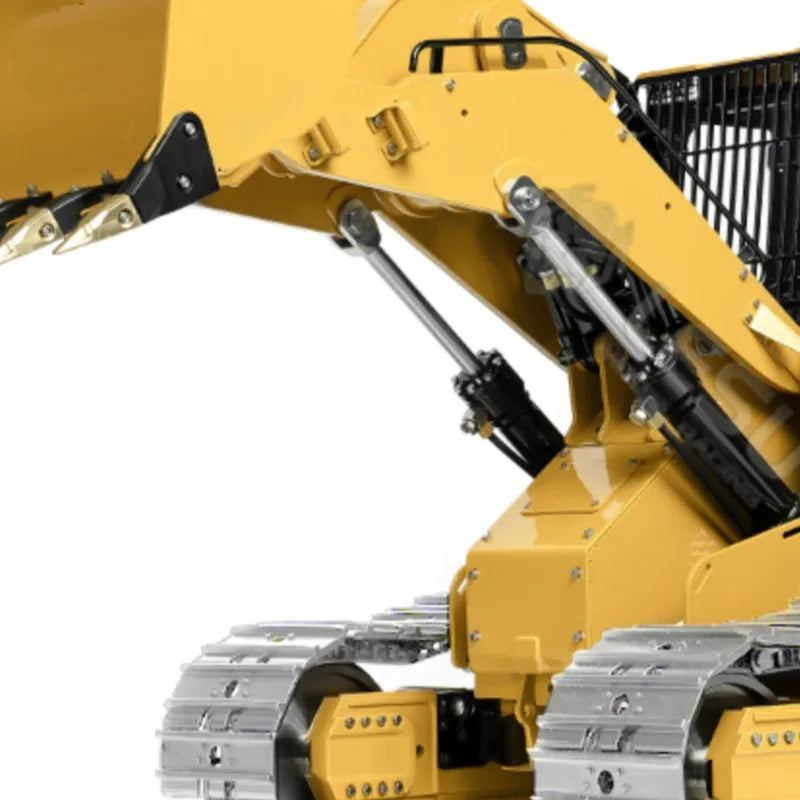 1/14 Scale LESU 973K RC Hydraulic Loader Metal Tracked Remote Control Car Light Sound Unassembled Kits DIY RC Toys Model