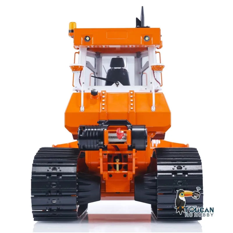 LESU 1/14 Aoue 850K RC Dozer Metal Hydraulic Remote Control Painted Black Tracks Bulldozer TOUCAN DIY Trucks Car Model Boys Toys