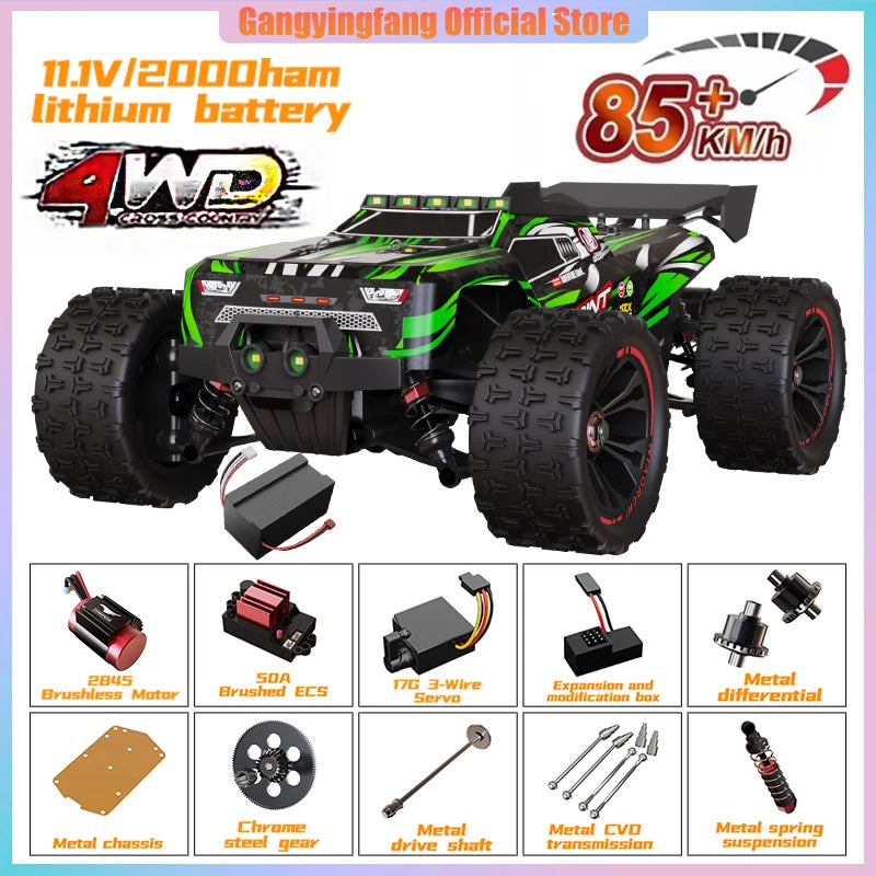 SG116 9522PRO 85KM/H High Speed ​​RC Car Brushless 4WD Off-Road Drift Remote Control Car 1:16 Professional Racing Cars vs SG116MAX