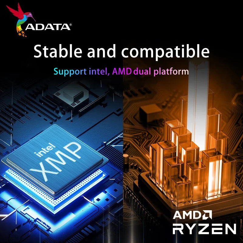 ADATA XPG Gaming D35G DDR4 RGB MEMORY Dual Tray 8GBx2 16GBx2 3200MHz 3600MHz DDR4 U-DIMM DRAM Module CL16 CL18 Desktop RAM