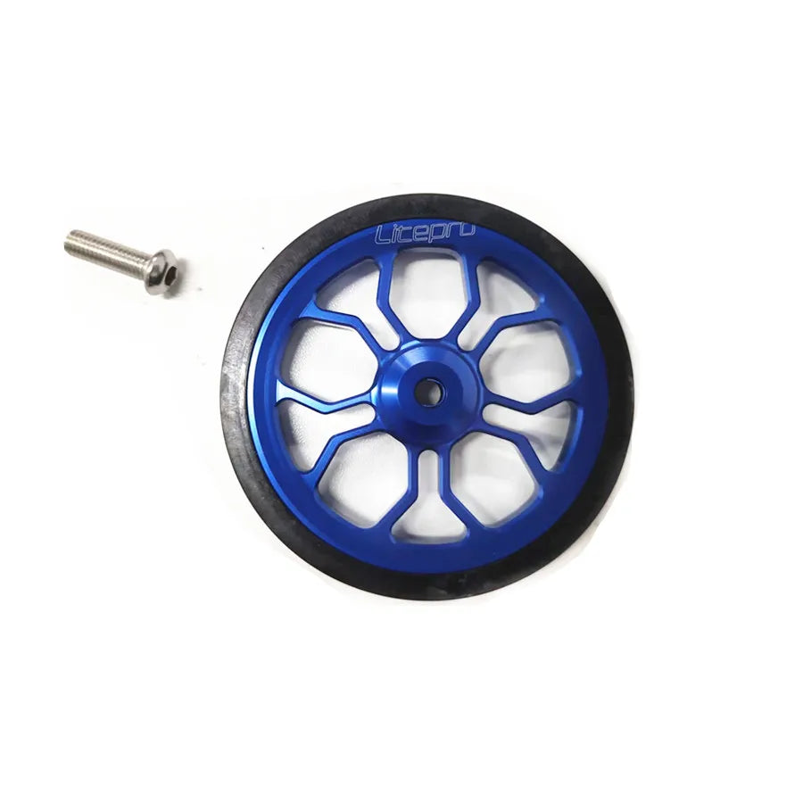 Liteproelite Bike Easy Wheel Large 82mm Spider Shape Easy Wheels Enlarged Modified Bearing Rolling Wheel For Brompton Bicycle