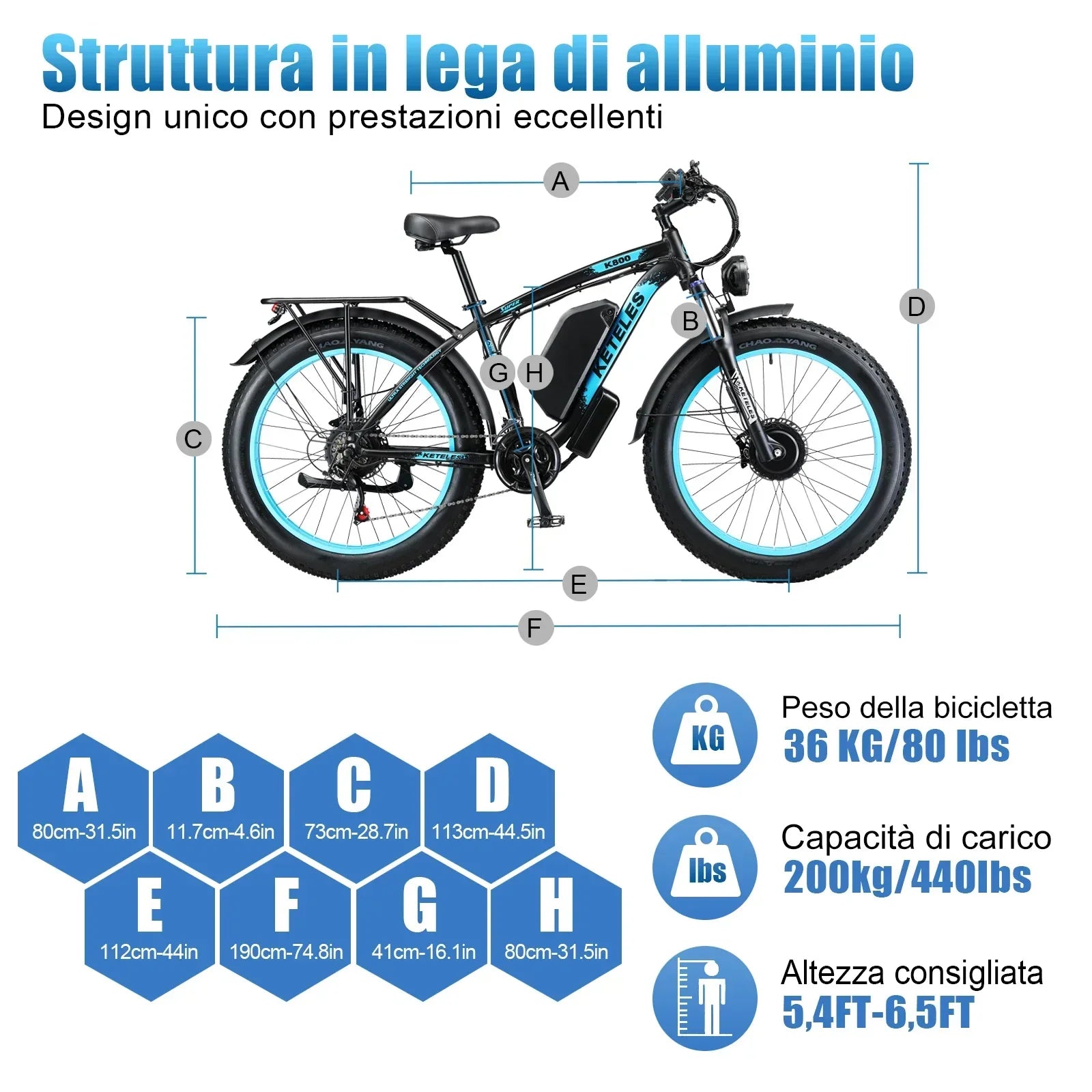 KETELES K800 Electric Bike 2000W Powerful Dual Motor 48V 23AH Battery 26*4.0 Fat Tire Bicycle Hydraulic Brake Mountain Ebike