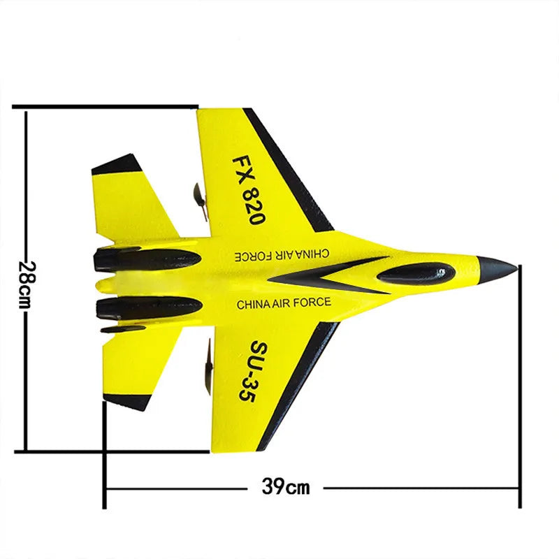 FX620 RC Plane Toy Cessna 150m Jet Su35 Electric Foam Flyer Remote Control Hawker Glider Airplane Model 2.4G Hand Throw Wingspan