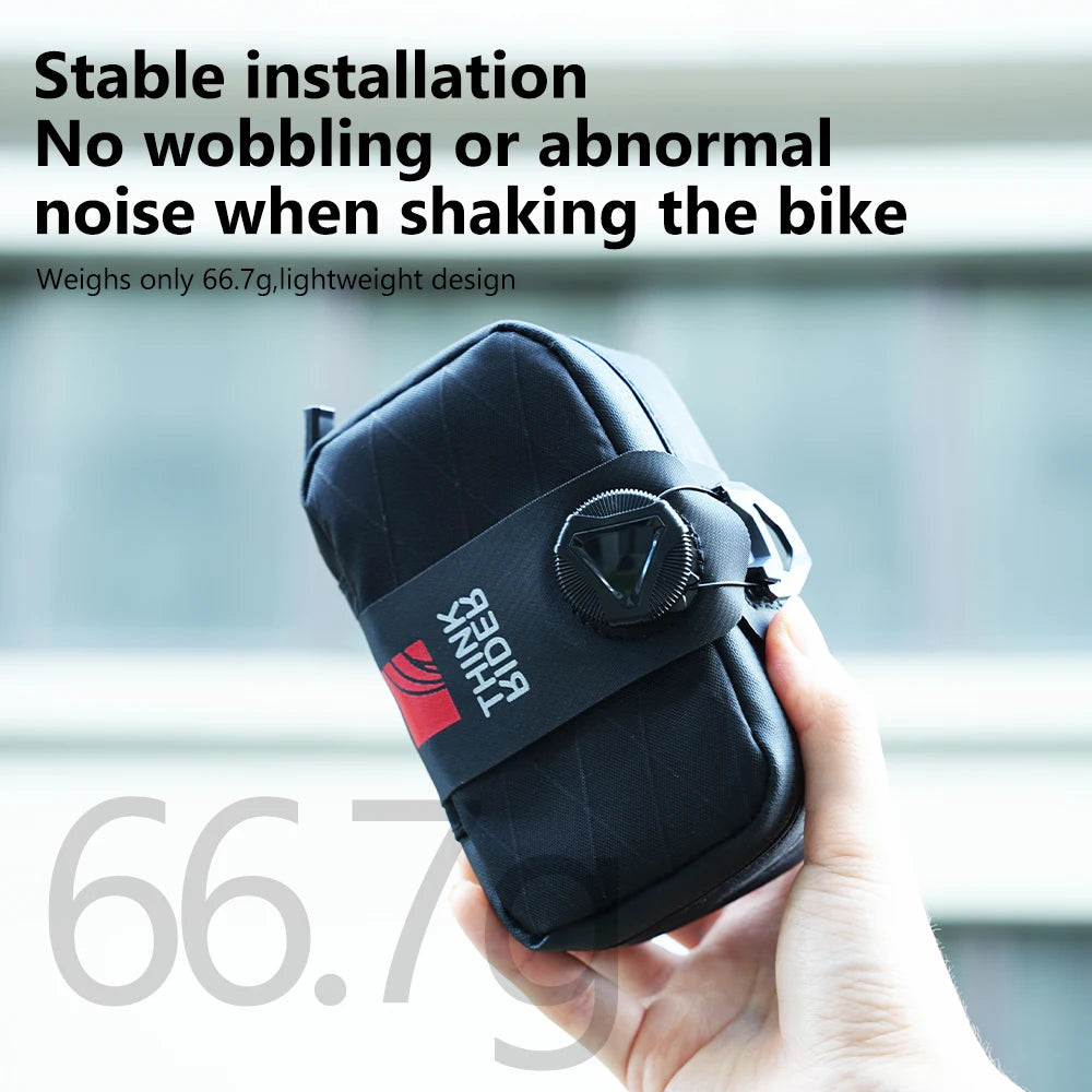 ThinkRider Bicycle Saddle Bag 0.8L Mini Portable Tail Bag MTB Road Bike Tool kit Repair Bag Reflective Cycling Accessori