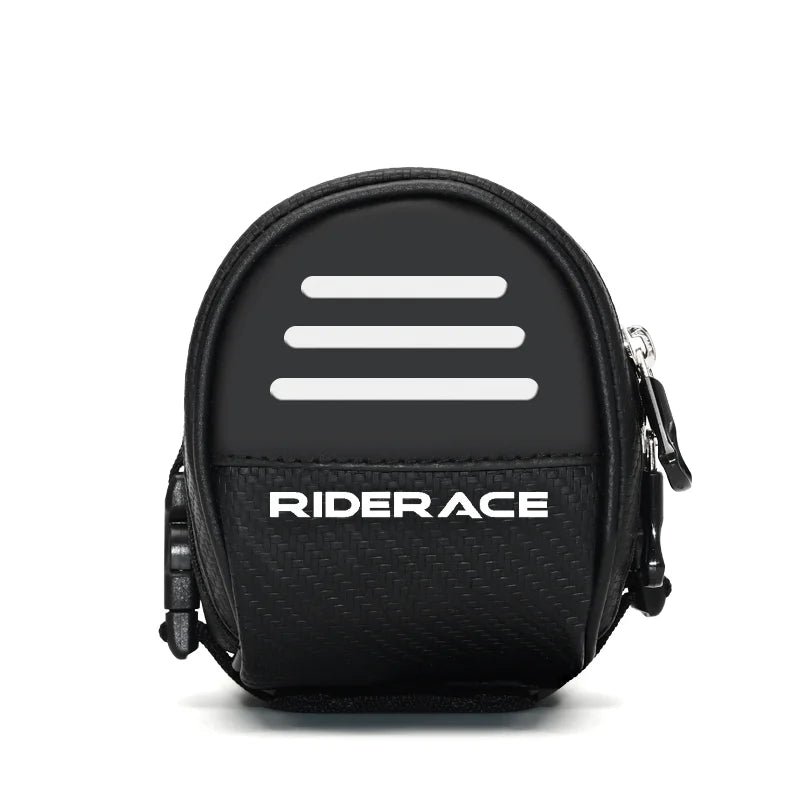 RIDERACE Bicycle Saddle Bag Small Waterproof Storage Black  Reflective For MTB Road Mountain Bike Seat Tail Rear Tool Pouch Bag