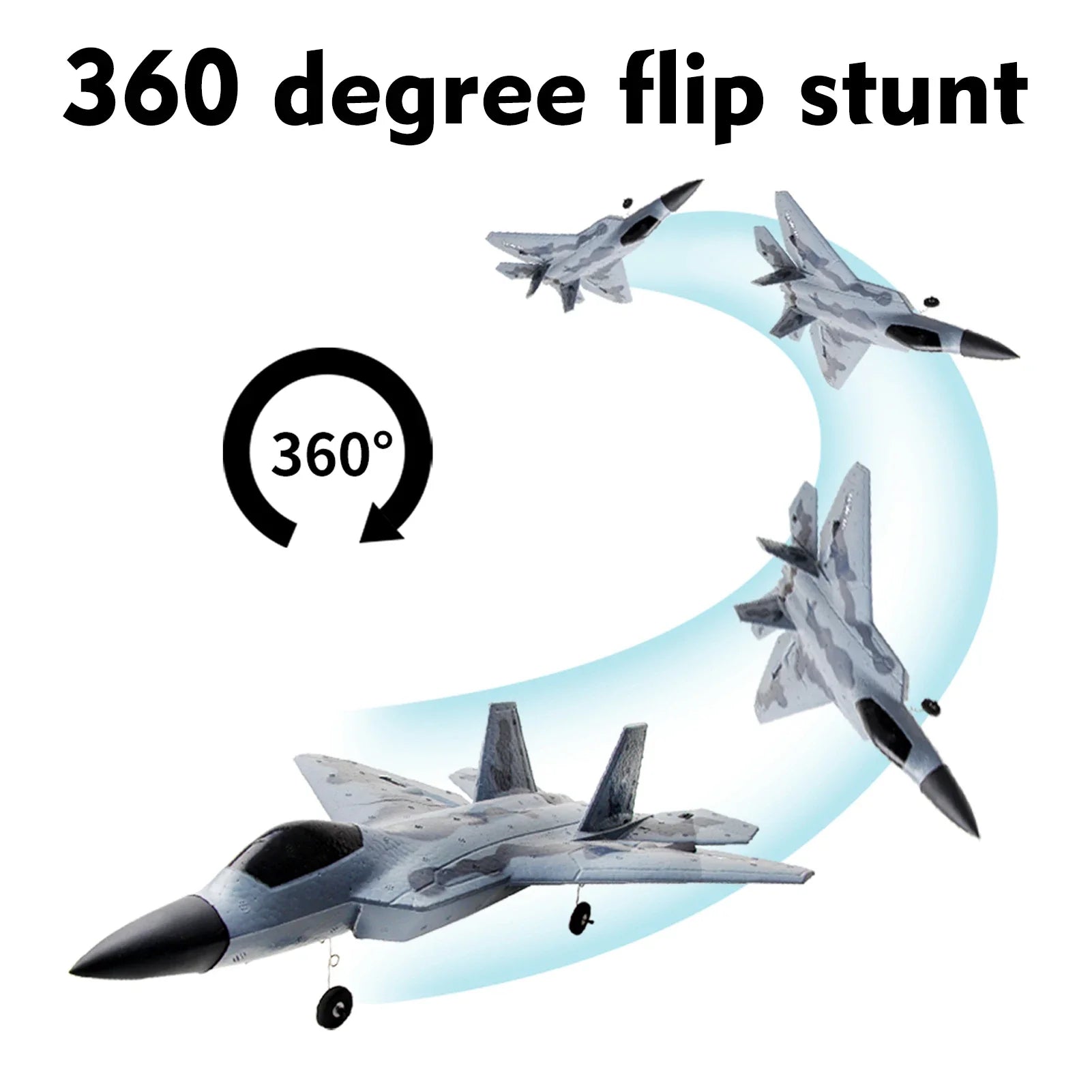 Cross-border Hot Selling F22 Fighter Series FX-822 Fixed-wing Foam Airplane Dual-aisle Rc Airplane Model