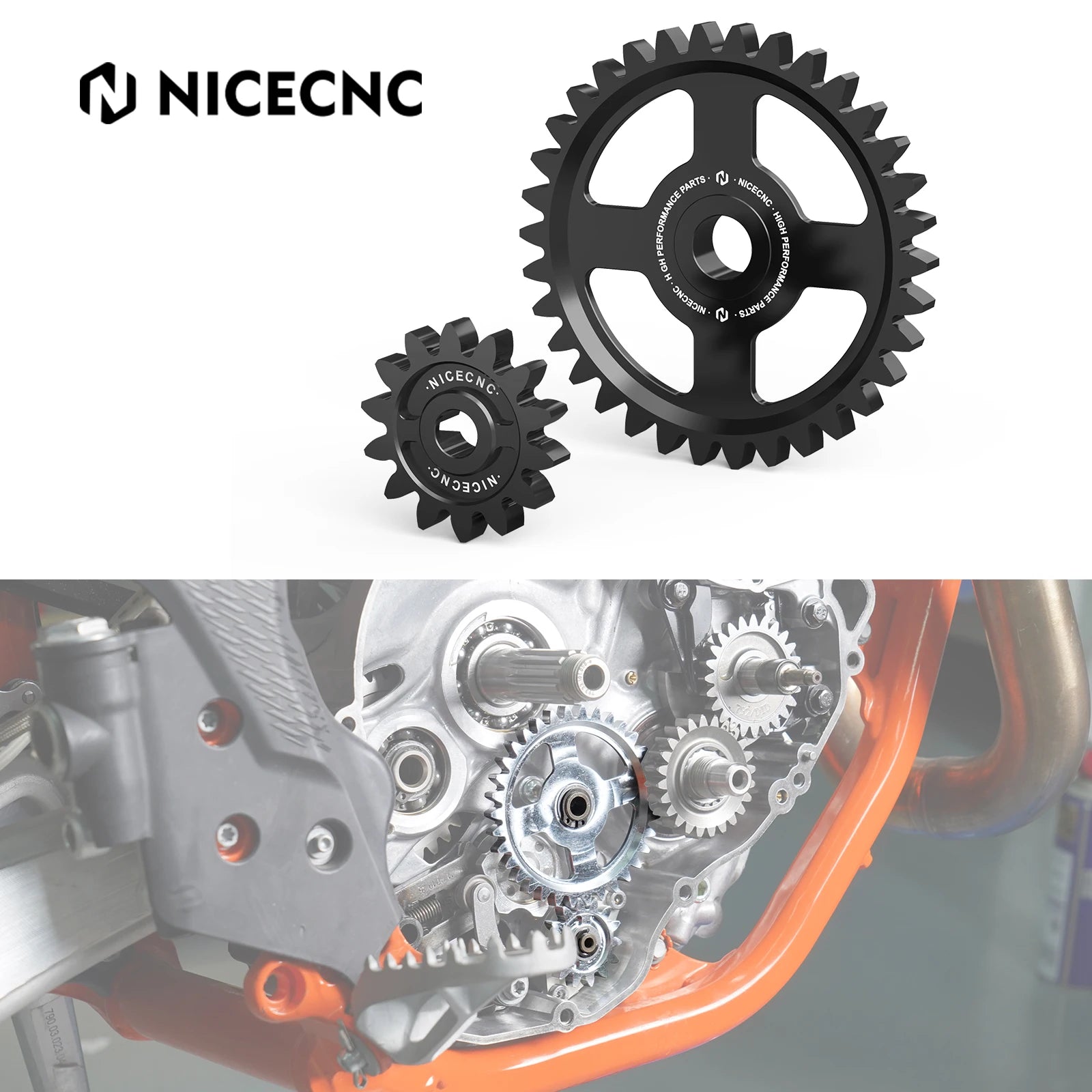 NICECNC For KTM EXC EXC-F XCF-W SX-F XC-F 250 350 Husqvarna FC FX FE 350 250 2017-2022 Motorcycle Engine Oil Pump Idler Gear Kit