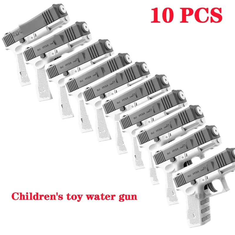 GOWKE 10PCS New Water Gun NON Electric Pistol Shooting Toy Full Automatic Summer Beach Toy For Kids Children Boys Girls Adults