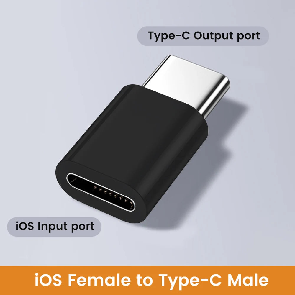 Type c To Lightning Adapter Female Type C Adapter for Ios Fast Charging Adaptador USB C Converter for iPhone
