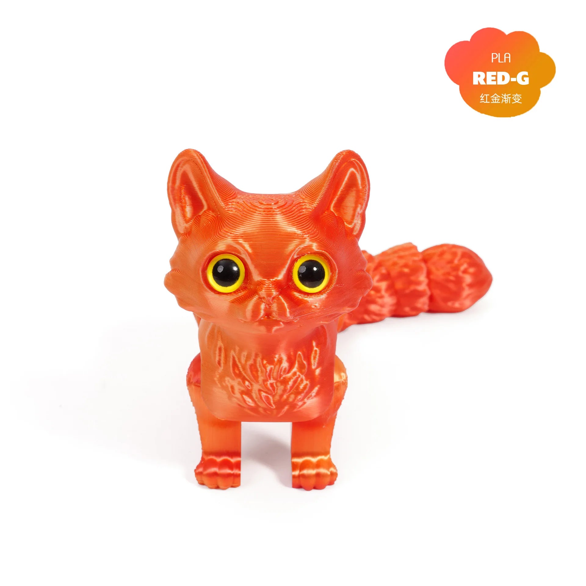 3D Printed Cute Cats Tail Joint Movable Kawaii Kitten Ornament Room Decor Car Decorations Desktop Decorations Gifts To Friends