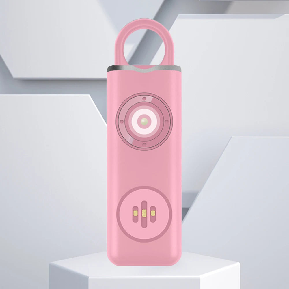 Carrying Scream Loud Panic Alarm 130dB Loud Personal Safety Alarm Flashlight Self Defense Electronic Device for Girl Child Women