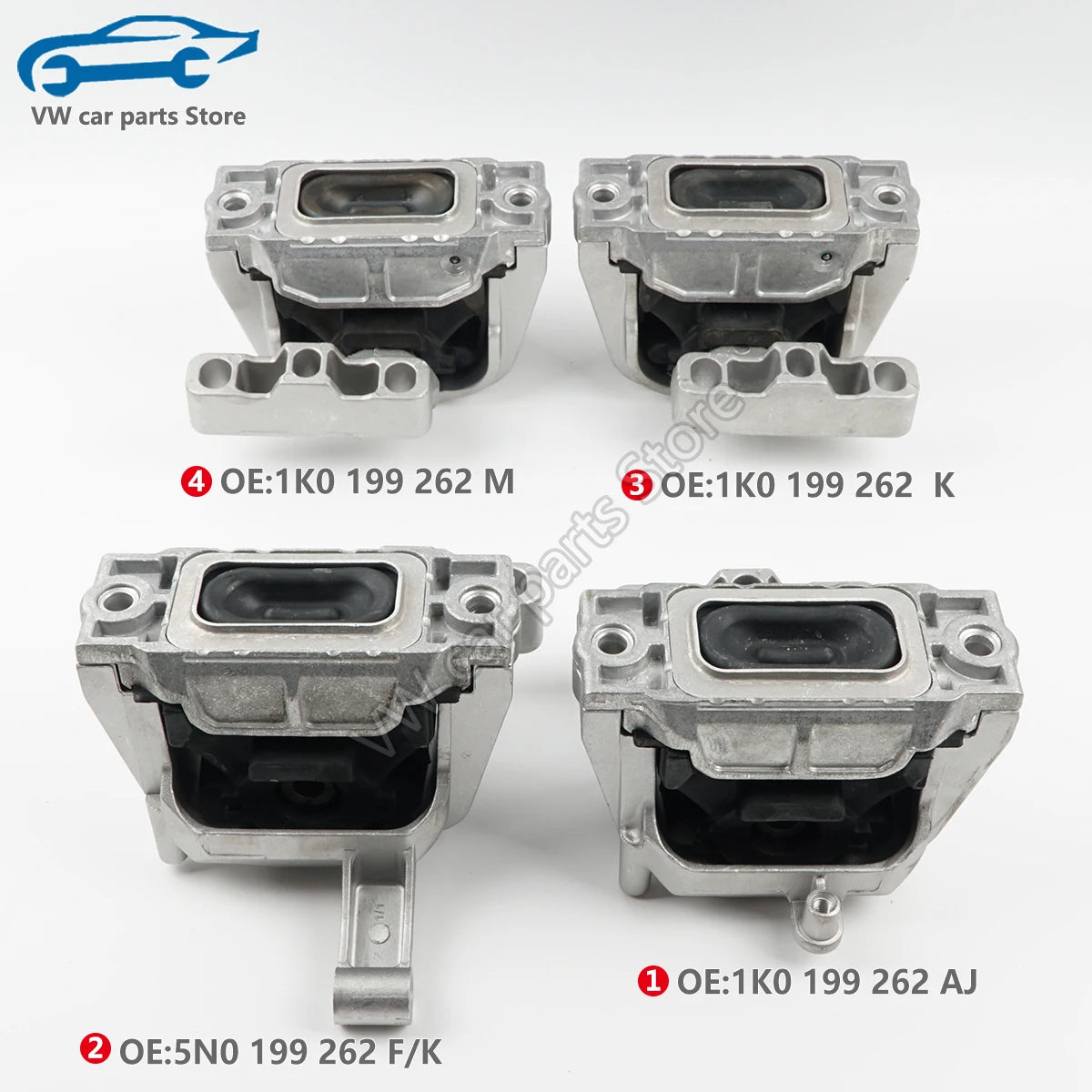 1K0199262BG Engine Motor Mount for VW Passat Touran Sagitar Magotan CC SKODA YETI Octavia Superb 1K0199262CG 5N0199262F