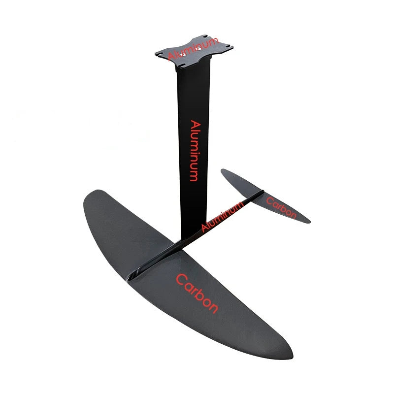 Surf Hydrofoil Surfing Wing Foil with 3K Carbon Wings, Aluminum Mast Fuselage