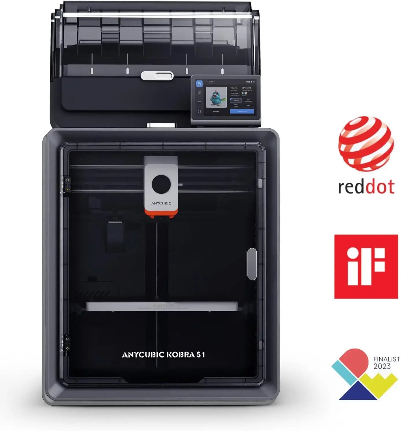 Anycubic Kobra S1 Combo Multi-Color 3D Printer High Speed Max 600mm/s High Precision Rapid Printing 250x250x250mm