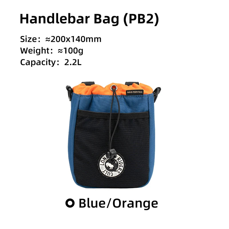 ULAC Bike Handlebar Stem Bag 1L/2.2L C-HOLD Bag Water Bottle Cycling Bags Bicycle Tools Storage Pouch Riding Touring Commuting