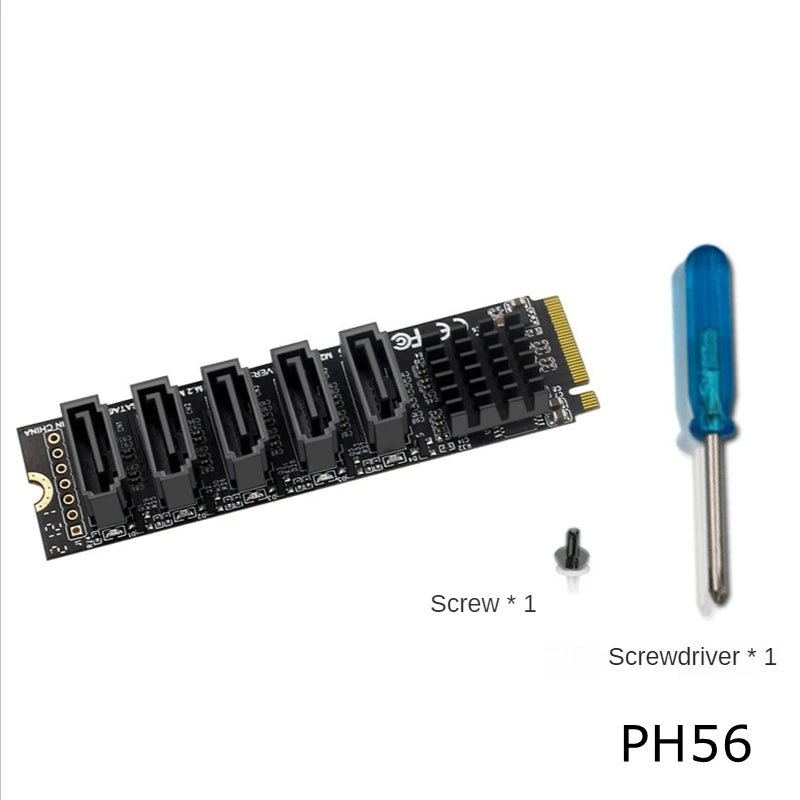 PCIE X16 NVME M.2 RAID Expansion Card PCI-E To SATA 20 Ports JMB585 Chip Adapter Card For ASUS Hyper M.2X16