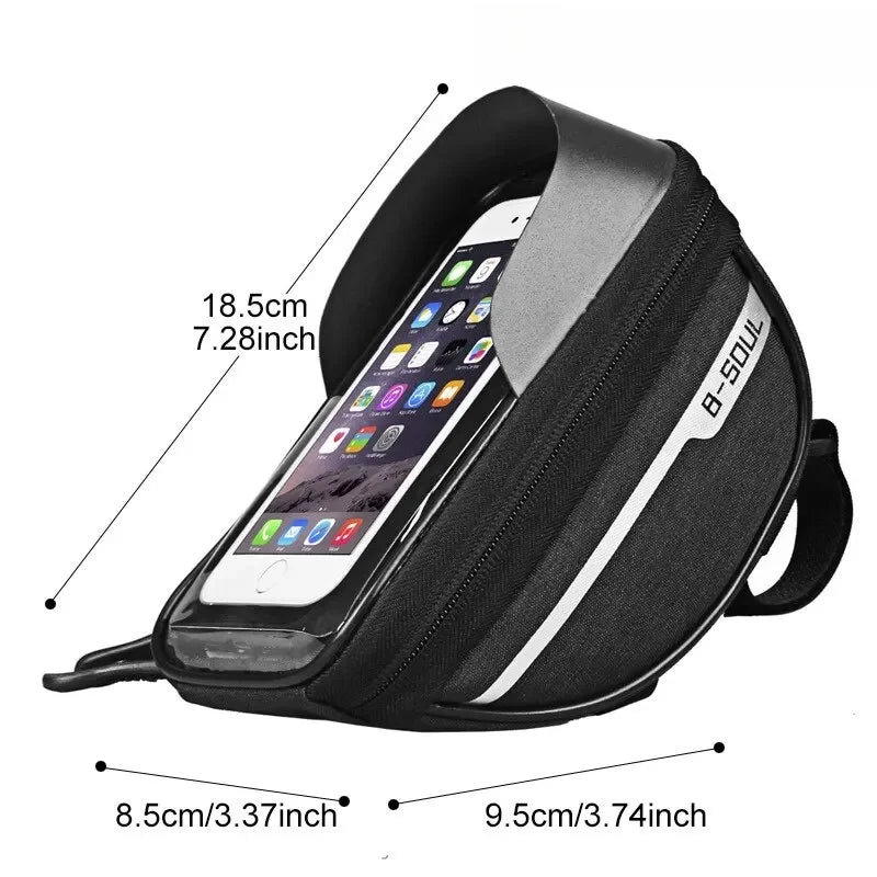6.3 Inch Touch Screen Bicycle Bags MTB Cycling Bike Head Tube Bag Bicycle Handlebar Cell Mobile Phone Bag Case Holder For Bike