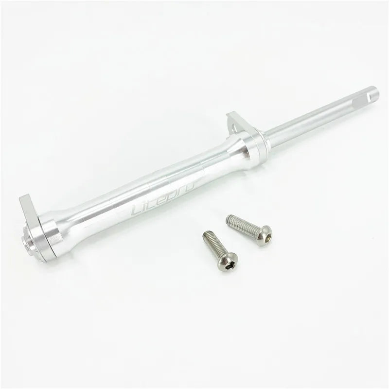 Litepro Easywheel & Extension Rod For Brompton Folding Bike Rear Cargo Rack Bearing Easy Wheel Telescopic Bar Aluminum Alloy
