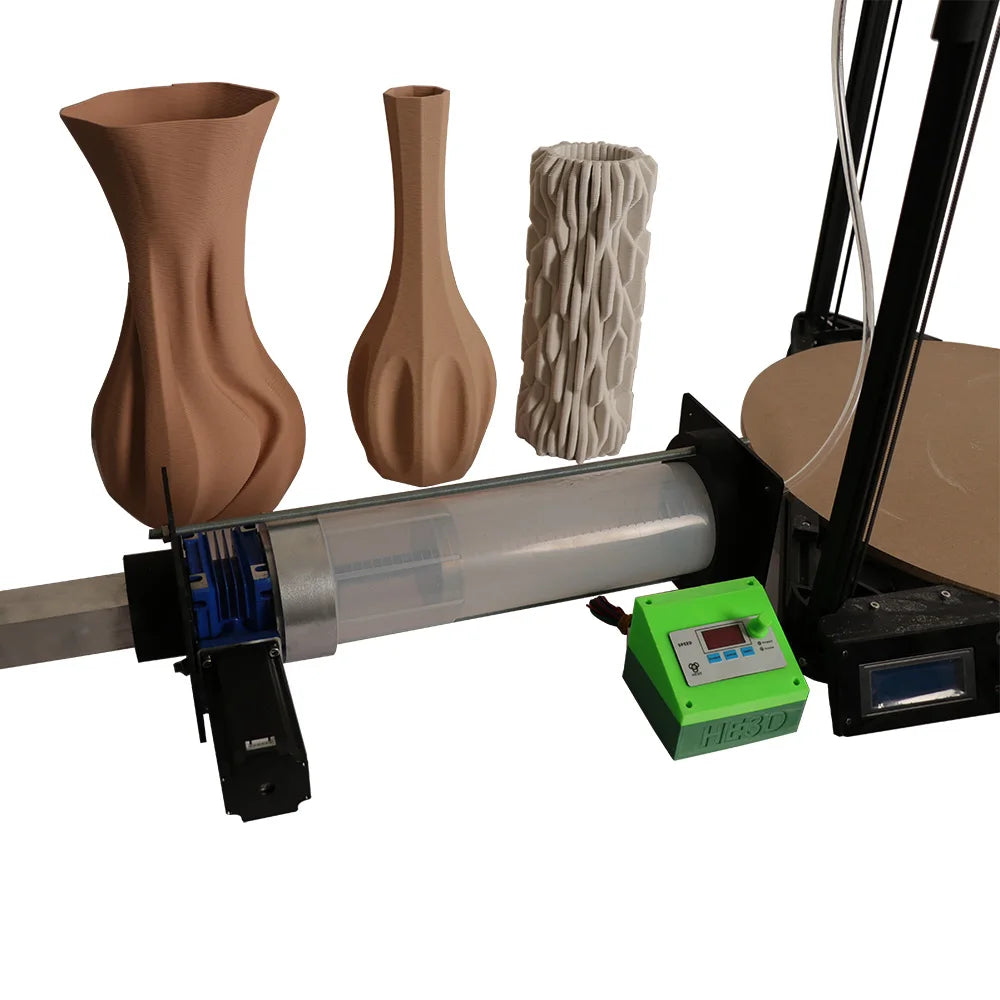 TC500 2L clay ceramic delta 3D printer  KIT DIY with a inner diameter of 85mm barrel piston pusher