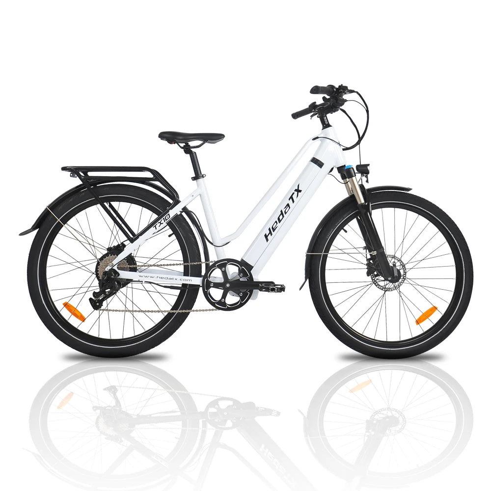 HedaTX TX10 City Ebike 1000W Motor 48V 19.2Ah Battery 27.5 "* 2.1 inch E-Cycle Tires 45 km/h Max Speed Electric cycle Adult