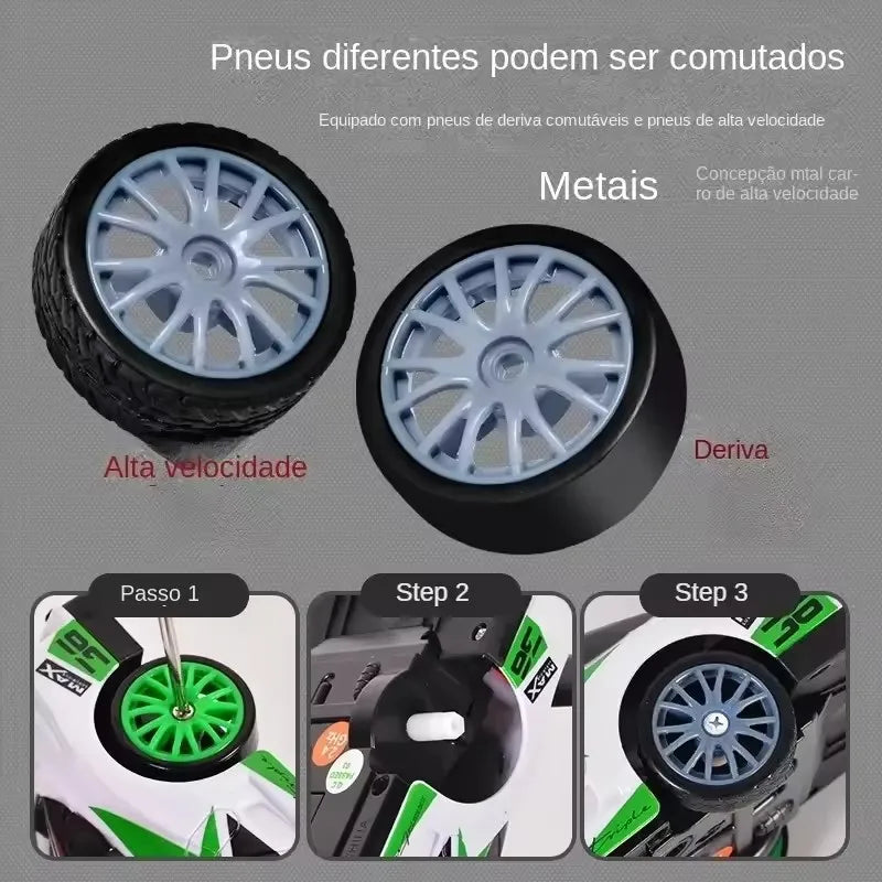 RC Drift Car With LED Light 4WD Remote Control Vehicle AE86 Professional High Speed ​​Racing Toys for Kids Children Adults Gifts