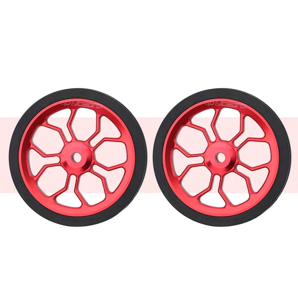 Liteproelite Bike Easy Wheel Large 82mm Spider Shape Easy Wheels Enlarged Modified Bearing Rolling Wheel For Brompton Bicycle