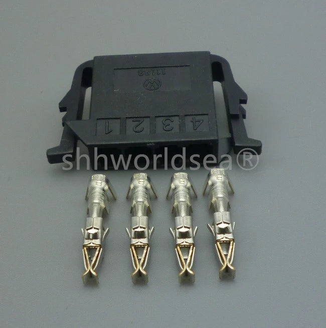 shhworldsea  4 Pin 4D0972704 191972714 Car Door Horn Socket Automotive Brake Light Switch Connector 4D0 972 704 For VW Audi