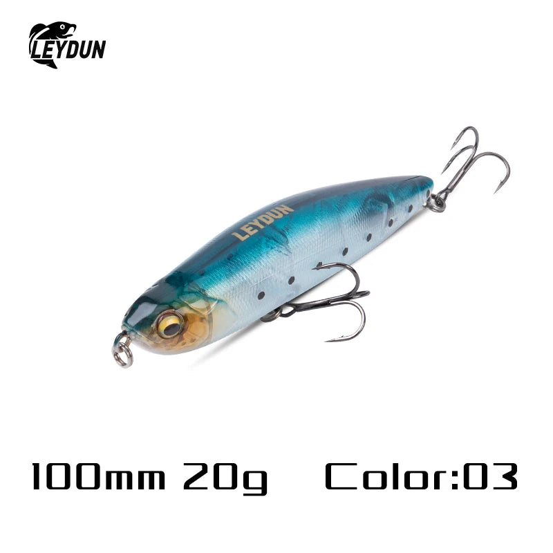 LEYDUN Z-Claw Fishing Lures Floating Pencil 86mm 100mm 120mm Topwater Hard Baits Surface Stickbait Good Action Bass Wobblers