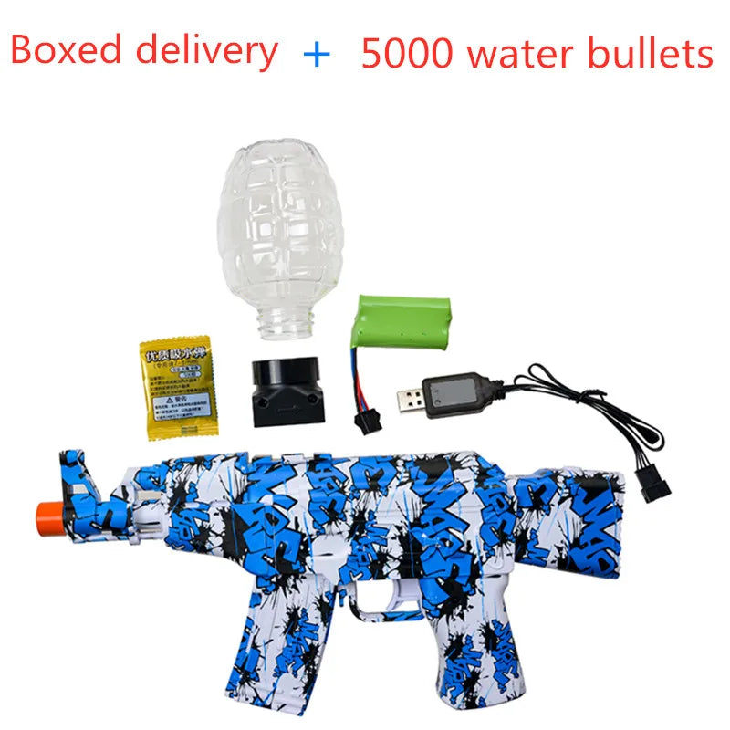 The New AK47 Children's Electric Water Bullet Gun Continuously Fires Children's Battle Toy Guns As A Birthday Gift For Children