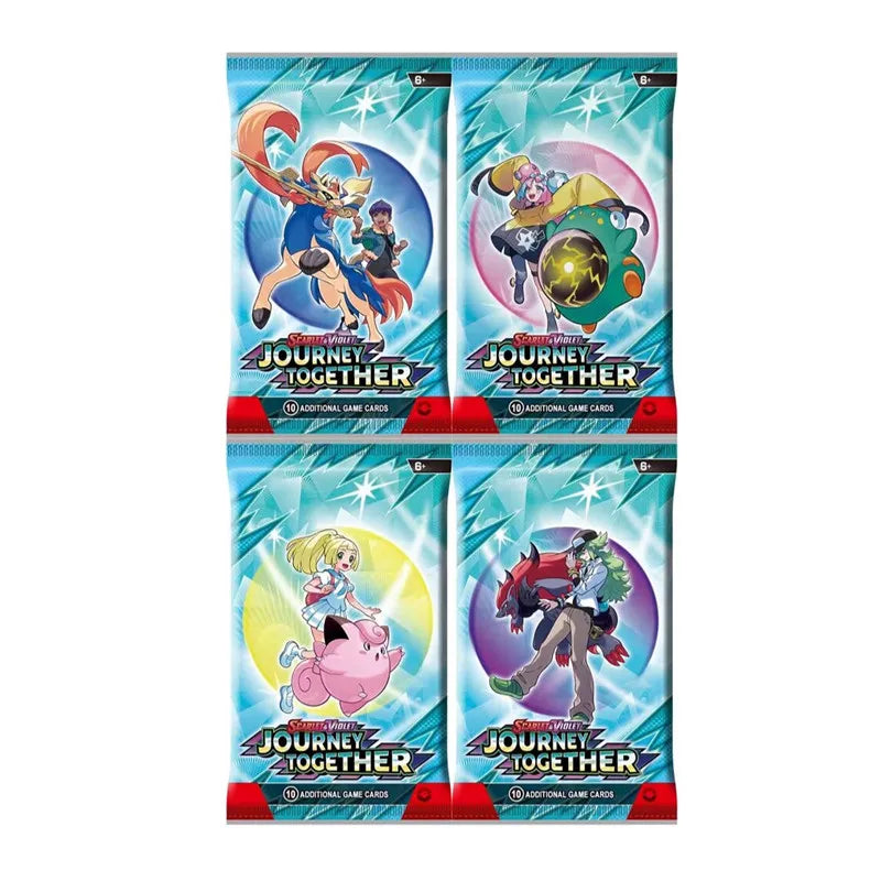 360 Pcs Pokemon Card Journey Together Prismatic Evolutions 151Ultra Prism English Booster  Stellar Crown Battle Transaction Card