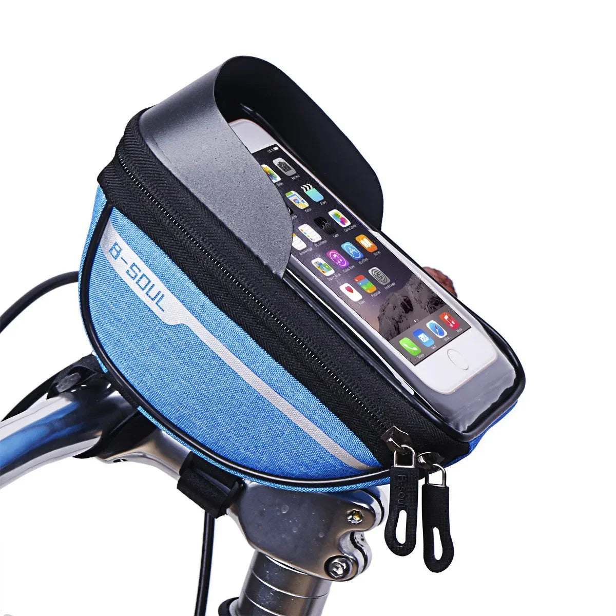 6.3 Inch Touch Screen Bicycle Bags MTB Cycling Bike Head Tube Bag Bicycle Handlebar Cell Mobile Phone Bag Case Holder For Bike