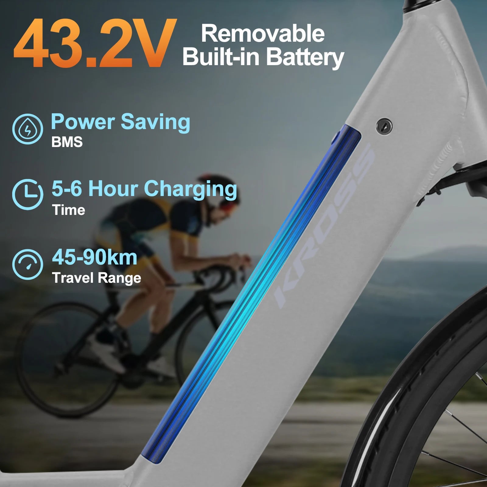 [EU Direct] 28 Inches E-Bike , Electric Bicycle, E-City Bike, 10.4Ah Removable Battery,City Bike with Pannier Rack for Commuters