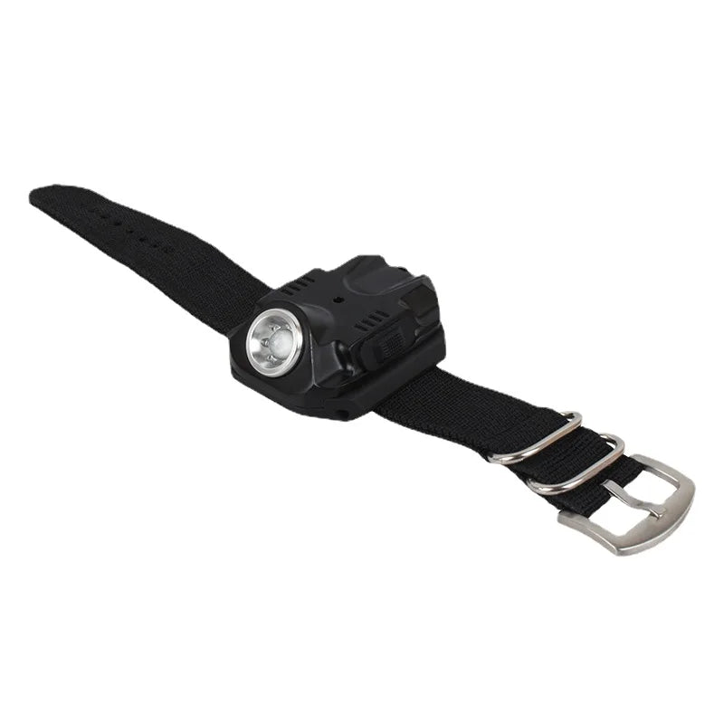 Wrist Lamp Flashlight with Built-in Rechargeable Battery Strong Light Highlighting Flashlight Outdoor Camping Supplies Lighting