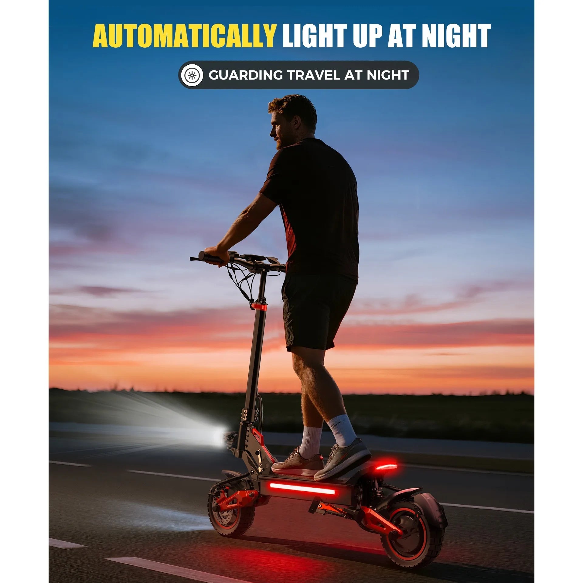 J15MAX Electric Scooter Adults 1600W Powerful Motor, 40-50 Max Range, Top 31 MPH, E Scooter W/Front/back Suspension for,10" Tire